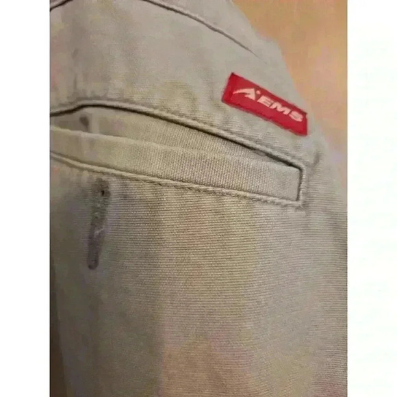 Men's Ems Pants Men's 36 x 32 Beige Khaki Cotton - Picture 4 of 5